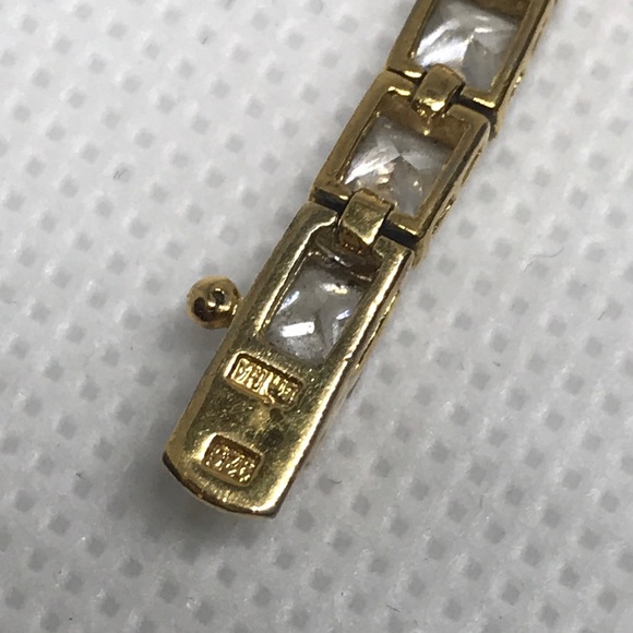 Tennis CZ Bracelet .925 Sterling - Picture 6 of 7